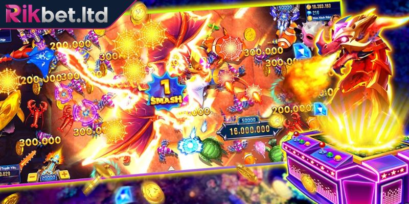 Bắn Cá Long Cung Rikbet – Vén Màn Bí Mật Nơi Rồng Ngự Trị 2 Đa dạng sinh vật biển với phần thưởng giá trị