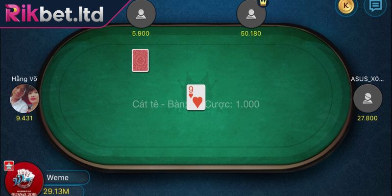 Cách Chơi Bài Cát Tê Online RIKBET Theo Hướng Dẫn Chi Tiết 3 Lựa chọn chiến thuật “hy sinh vòng” để giữ thế