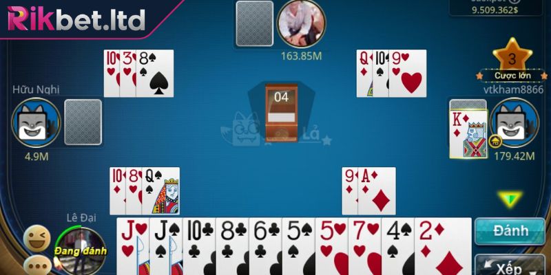 Cách Đánh Bài Tá Lả RIKBET Theo Hướng Dẫn, Chiến Thuật Chuẩn 1 Luật cơ bản trong cách chơi Tá Lả RIKBET