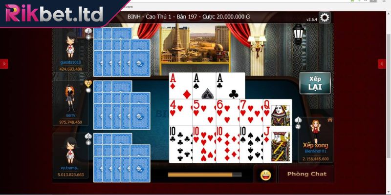 Cách Tính Chi Bài Binh RIKBET Và Hướng Dẫn Cho Người Mới 2 Ví dụ minh họa cho cách tính chi bài Binh RIKBET