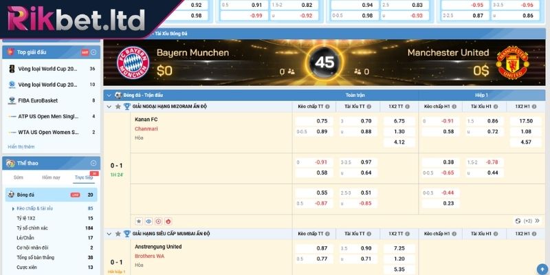 Cập nhật cho tân binh cách đọc kèo hòa ngoại trừ